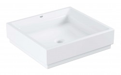 GROHE - Cube Ceramic Umývadlo bez prepadu, 50x47 cm, PureGuard, alpská biela (3948100H)