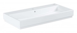 GROHE - Cube Ceramic Umývadlo s prepadom, 100x49 cm, PureGuard, alpská biela (3947500H)