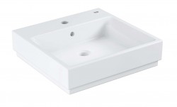 GROHE - Cube Ceramic Umývadlo s prepadom, 50x49 cm, PureGuard, alpská biela (3947400H)