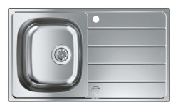 GROHE - Drez K200, 86x50 cm, kefovaná nerezová (31552SD1)