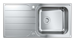 GROHE - Drez K500, 100x50 cm, kefovaná nerezová (31563SD1)