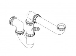 GROHE - Dřezový sifon, plast (42616000)