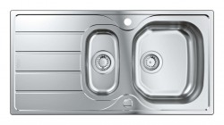 GROHE - Dřezy Drez K200, 97x50 cm, kefovaná nerezová (31564SD1)