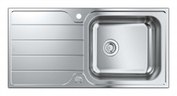 GROHE - Dřezy Drez K500, 100x50 cm, kefovaná nerezová (31563SD1)