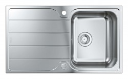 GROHE - Dřezy Drez K500, 86x50 cm, kefovaná nerezová (31571SD1)