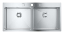 GROHE - Dřezy Drez K800, 102x51 cm, kefovaná nerezová (31585SD1)