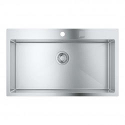 GROHE - Dřezy Drez K800 s automatickým odtokom, 85x51 cm, kefovaná nerezová (31584SD1)