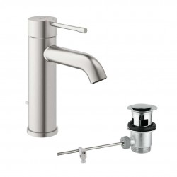 GROHE - Essence Páková umývadlová batéria s výpusťou, supersteel (23589DC1)