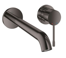 GROHE - Essence Umyvadlová baterie L pod omítku, 2-otvorová instalace, tmavý grafit (19967A01)