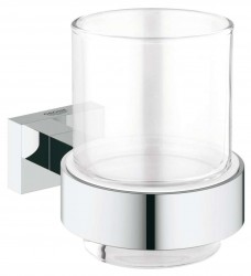 GROHE - Essentials Cube Pohárik s držiakom, chróm (40755001)
