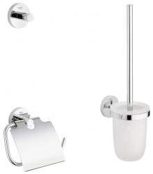 GROHE - Essentials Súprava doplnkov na toaletu 3 v 1, chróm (40407001)