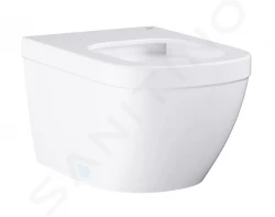 GROHE - Euro Ceramic Závesné WC, Rimless, PureGuard, Triple Vortex, alpská biela (3932800H)
