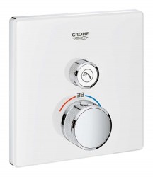 GROHE - Grohtherm SmartControl Termostatická sprchová batéria pod omietku s jedným ventilom, mesačná biela (29153LS0)