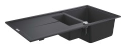 GROHE - Kompozitný drez K400 s automatickým odtokom, 100x50 cm, granitová čierna (31642AP0)