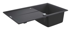 GROHE - Kompozitný drez K400 s automatickým odtokom, 86x50 cm, granitová čierna (31640AP0)