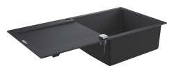 GROHE - Kompozitný drez K500 s automatickým odtokom, 100x50 cm, granitová čierna (31645AP0)