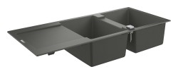 GROHE - Kompozitný drez K500 s automatickým odtokom, 116x50 cm, granitová čierna (31647AP0)