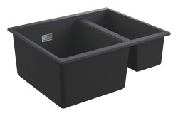 GROHE - Kompozitný drez K500 s odtokom, 56x46 cm, granitová čierna (31648AP0)