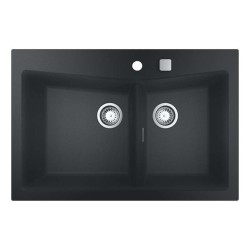 GROHE - Kompozitný drez K700 s odtokom, 84x56 cm, granitová čierna (31657AP0)