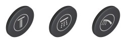 GROHE - Krytky symbolov na batérie SmartControl, 3 ks (14079XH0)