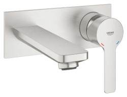 GROHE - Lineare Umyvadlová baterie pod omítku, 2-otvorová instalace, supersteel (19409DC1)