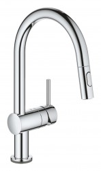 GROHE - MintaTouch Elektronická drezová batéria s výsuvnou spŕškou, chróm (31358002)
