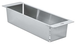 GROHE - Miska na odkvapkávanie pre drezy, kefovaná nerezová oceľ (40853SD0)