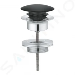 GROHE - Odtokové soupravy Odpadová súprava so zaskakovacím uzatvárateľným krytom, čierna (65807KS0)