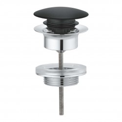 GROHE - Odtokové soupravy Odpadová súprava so zaskakovacím uzatvárateľným krytom, čierna (65807KS0)