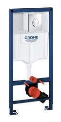 GROHE - Rapid SL Predstenová inštalácia na závesné WC, tlačidlo Skate Air, chróm (38763001)