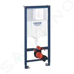 GROHE - Rapid SL Predstenový inštalačný prvok na závesné WC, nádržka GD2, tlačidlo Skate Air, alpská biela (38722001)
