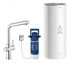 GROHE - Red Drezová batéria Duo s ohrevom vody a filtráciou, zásobník L, chróm (30325001)