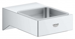 GROHE - Selection Cube Držiak pohára/mydlovničky, chróm (40865000)