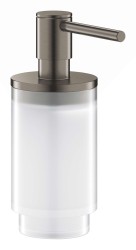 GROHE - Selection Dávkovač tekutého mydla, sklo/kefovaný Hard Graphite (41028AL0)