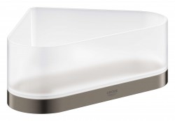 GROHE - Selection Miska do sprchy s držiakom, rohová, sklo/kefovaný Hard Graphite (41038AL0)