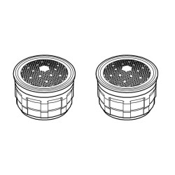 GROHE - Set perlátorov, chróm (40527000)