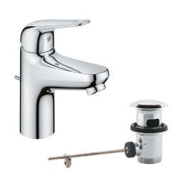 GROHE - Swift Umývadlová batéria, s výpusťou, studený štart, chróm (24322001)