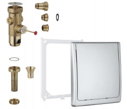 GROHE - Tlačné ventily Tlakový splachovač pod omietku, chróm (42901000)