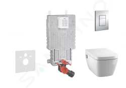 GROHE - Uniset Súprava predstenovej inštalácie, sprchovacej toalety a dosky Tece, tlačidla Skate Cosmo, Rimless, SoftClose, chróm (38643SET-KT)