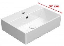 GSI - KUBE X keramické umývadlo 50x37cm, biela ExtraGlaze (9447111)