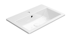 GSI - KUBE X keramické umývadlo 58,5x40,5cm, zápustné, biela ExtraGlaze (9433111)