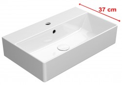 GSI - KUBE X keramické umývadlo 60x37cm, biela ExtraGlaze (9454111)