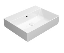 GSI - KUBE X keramické umývadlo 60x47cm, bez otvoru, biela ExtraGlaze (9431011)