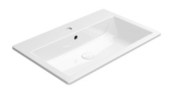 GSI - KUBE X keramické umývadlo 70x46cm, zápustné, biela ExtraGlaze (9437111)