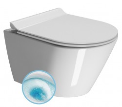 GSI - KUBE X závesná WC misa, GeniusFlush, 36x50cm, biela ExtraGlaze (941211)