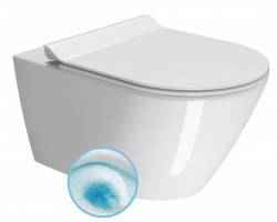 GSI - KUBE X závesná WC misa, GeniusFlush, 36x55cm, biela ExtraGlaze (941311)