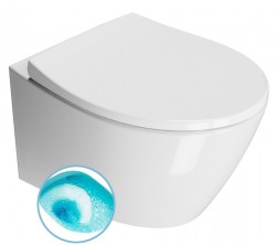 GSI - MODO závesná WC misa, Swirlflush, 37x52cm, biela ExtraGlaze (981611)