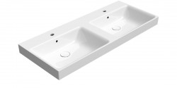 GSI - NUBES keramické dvojumývadlo 120x50cm, biela ExtraGlaze (9625111)