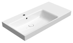 GSI - NUBES keramické umývadlo 100x50cm, s odkladacou plochou vpravo, biela ExtraGlaze (9627111)