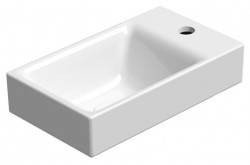 GSI - NUBES keramické umývadlo 40x23cm, pravé/ľavé, biela ExtraGlaze (9636111)
